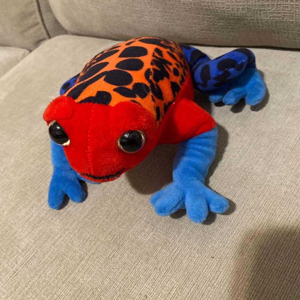 Red Spotted Poison Dart Frog Stuffed Animal Plush The Petty Zoo 9 inch